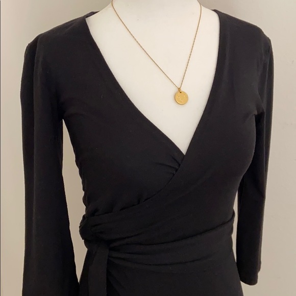 Peace by Lotta Stensson Black wrap dress - Picture 6 of 7